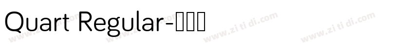 Quart Regular字体转换